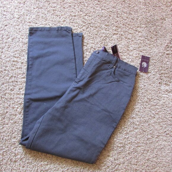 NWT Gloria Vanderbilt Heritage Fit Amanda 16 Ultra Stretch Gray Jeans Taper Leg - Picture 1 of 3